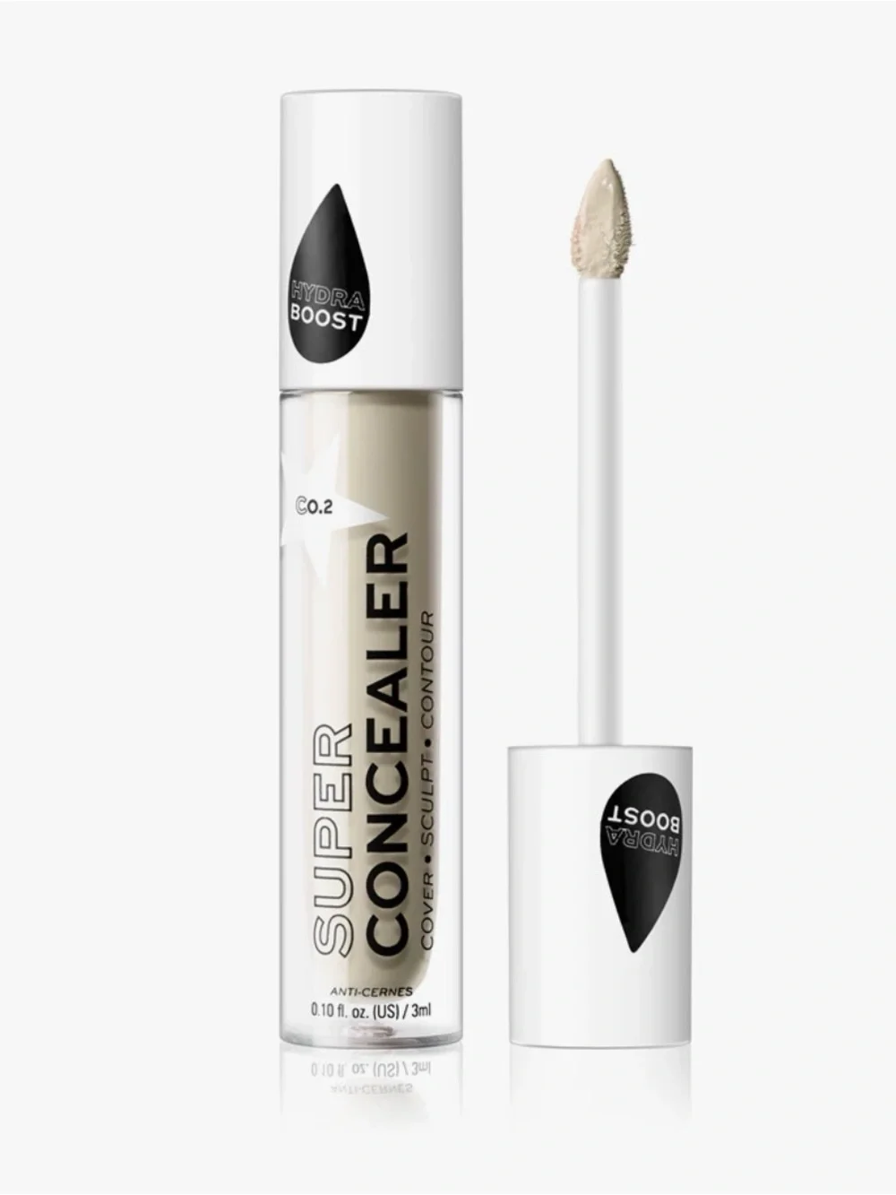 Relove by Revolution Super Concealer Radiant Matte in shade C0.2